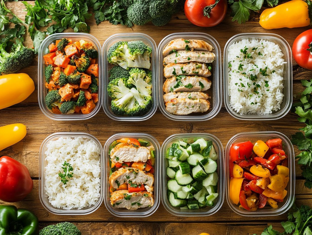 10 budget-friendly meal prep ideas illustrated