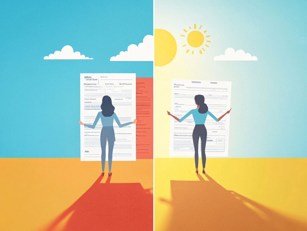 Visual comparison of Traditional and Roth IRA options for retirement planning.