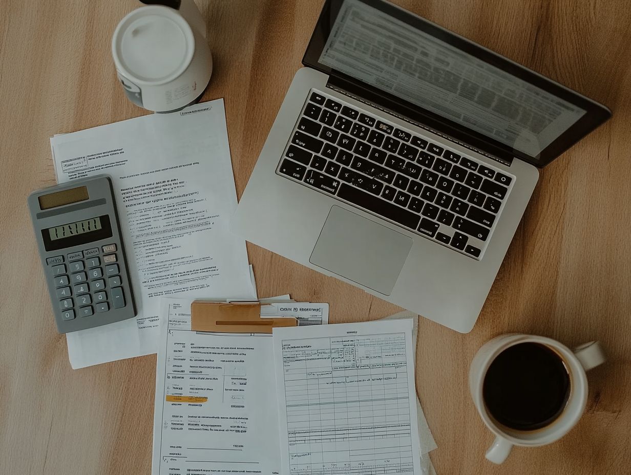 A freelancer using tax software to manage expenses efficiently