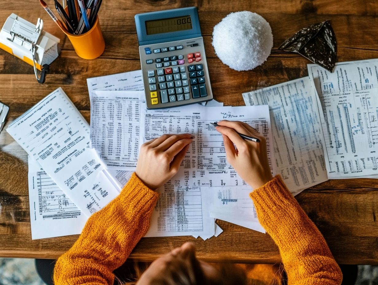 Illustration showing the steps to implement the Debt Snowball Method