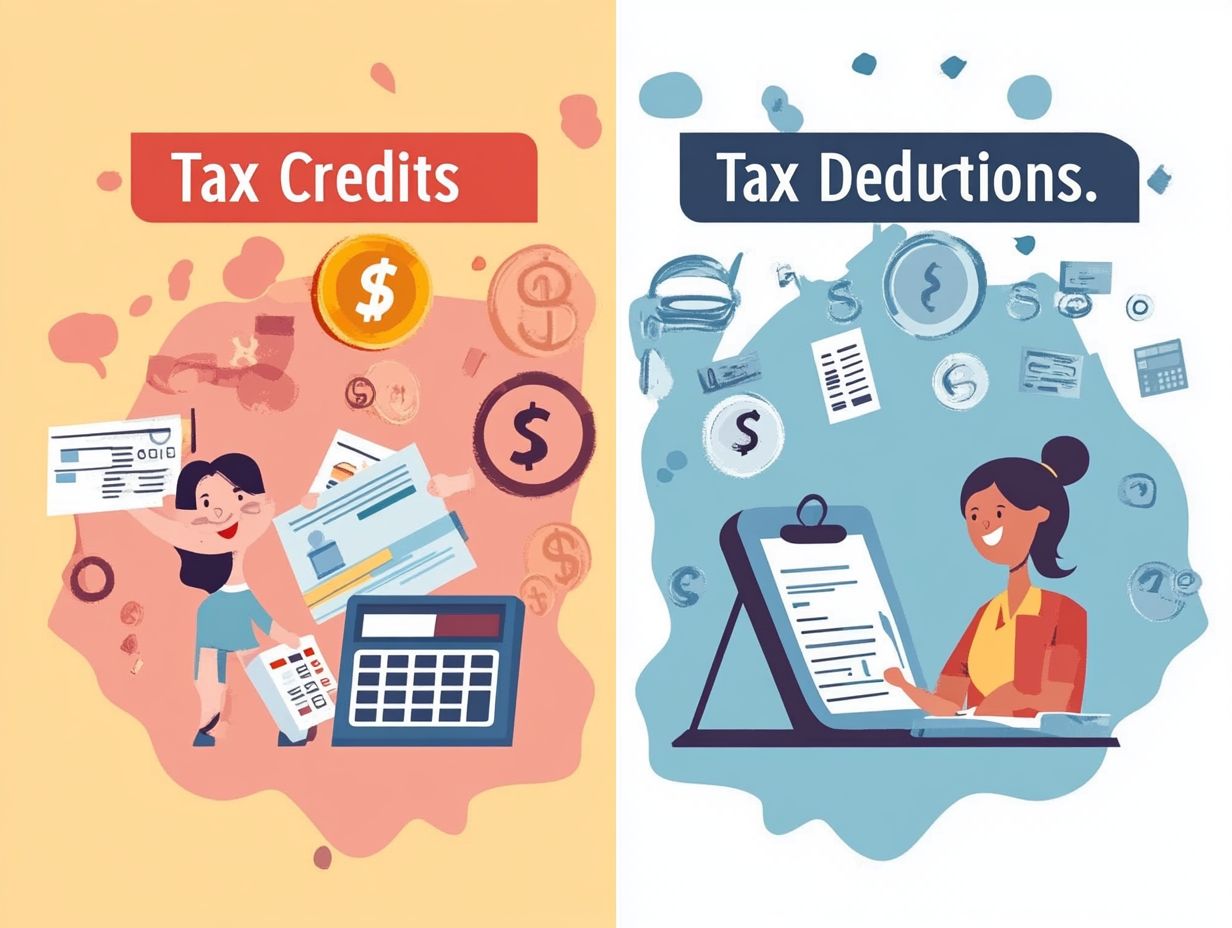 Image illustrating common tax credits and deductions