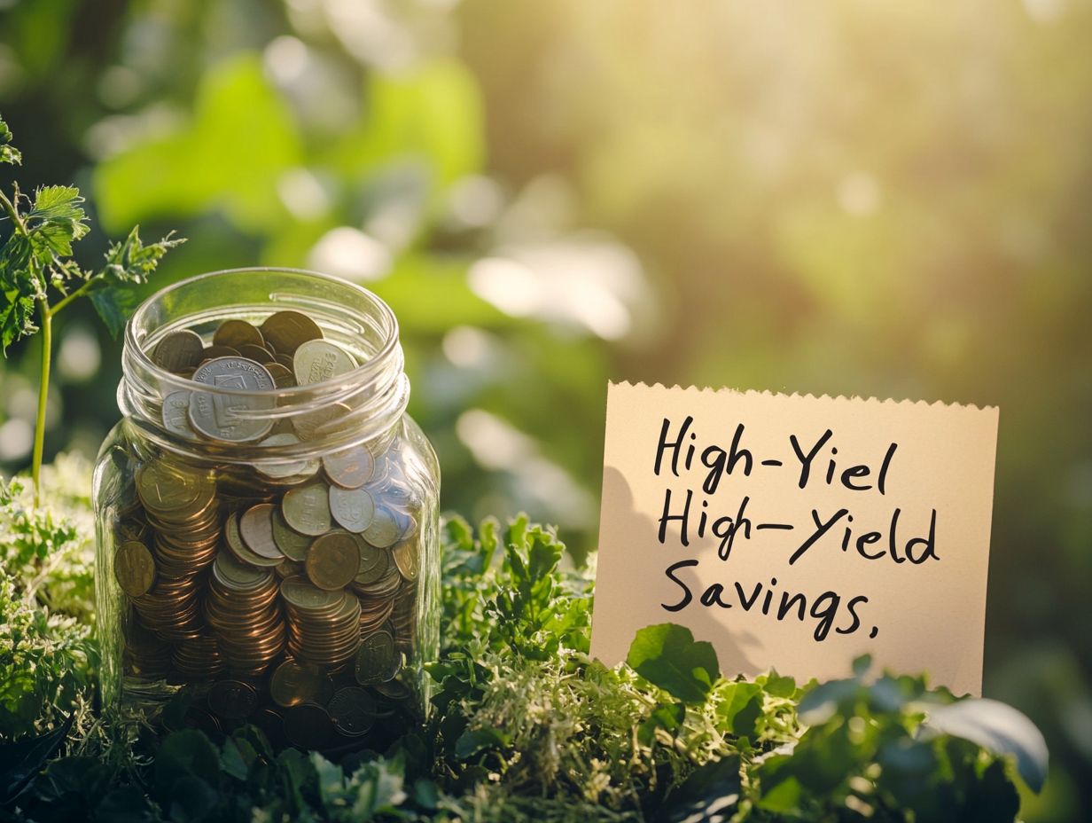 Illustration of higher interest rates in savings