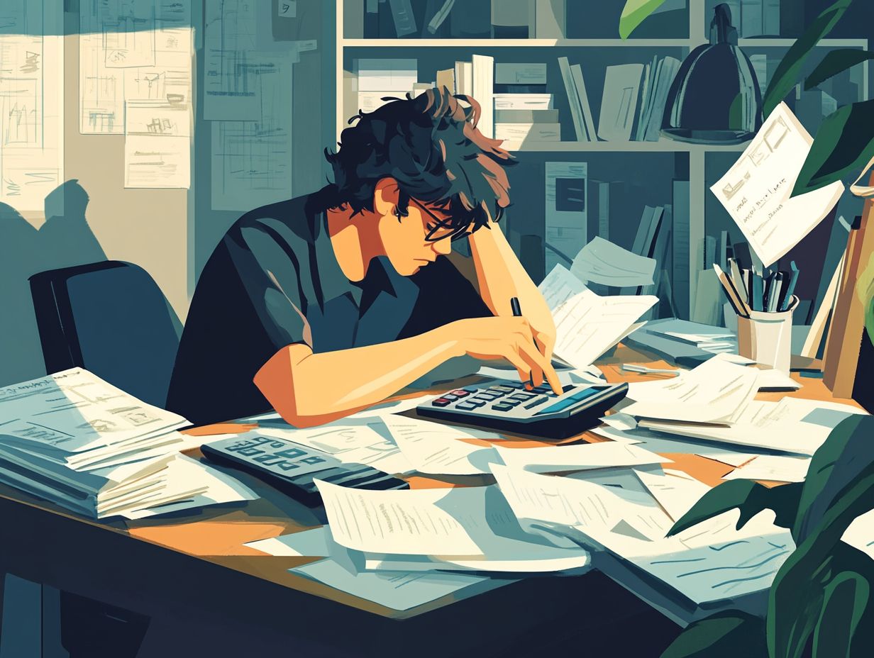 An illustration showing the importance of financial discipline in achieving freelancing success.